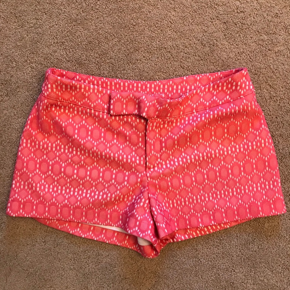 Alya Crochet Lacey Eyelet Shorts Size Small Coral Boho Cottagecore Festival y2k